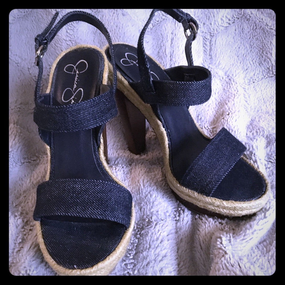 Jessica Simpson Denim Heels